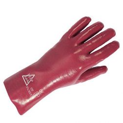 Red PVC Gauntlet 14"