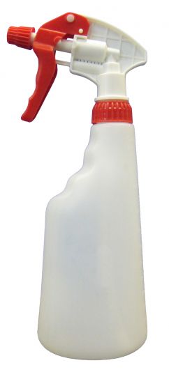 600 ML BOTTLE COMPLETE WITH TRIGGER SPRAY RED