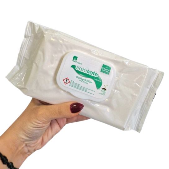 SANISAFE ANTIBACTERIAL WIPES X 72